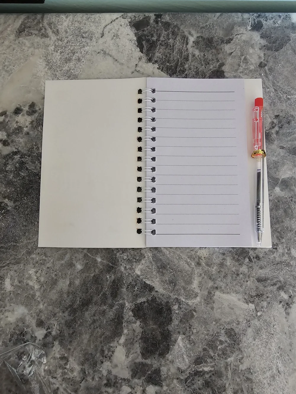 Betty Boop Red and White Spiral Notebook with Pen
